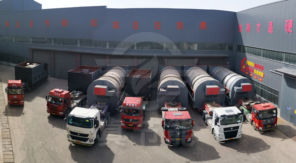 四套广西飞南公司定制的千亿国际
危废污泥干燥设备发货现场